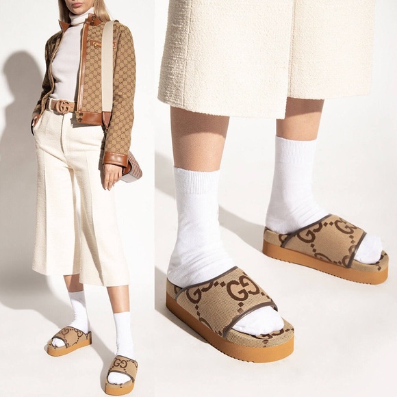 gucci platform sandals women’s size 37 - Picture 2 of 11